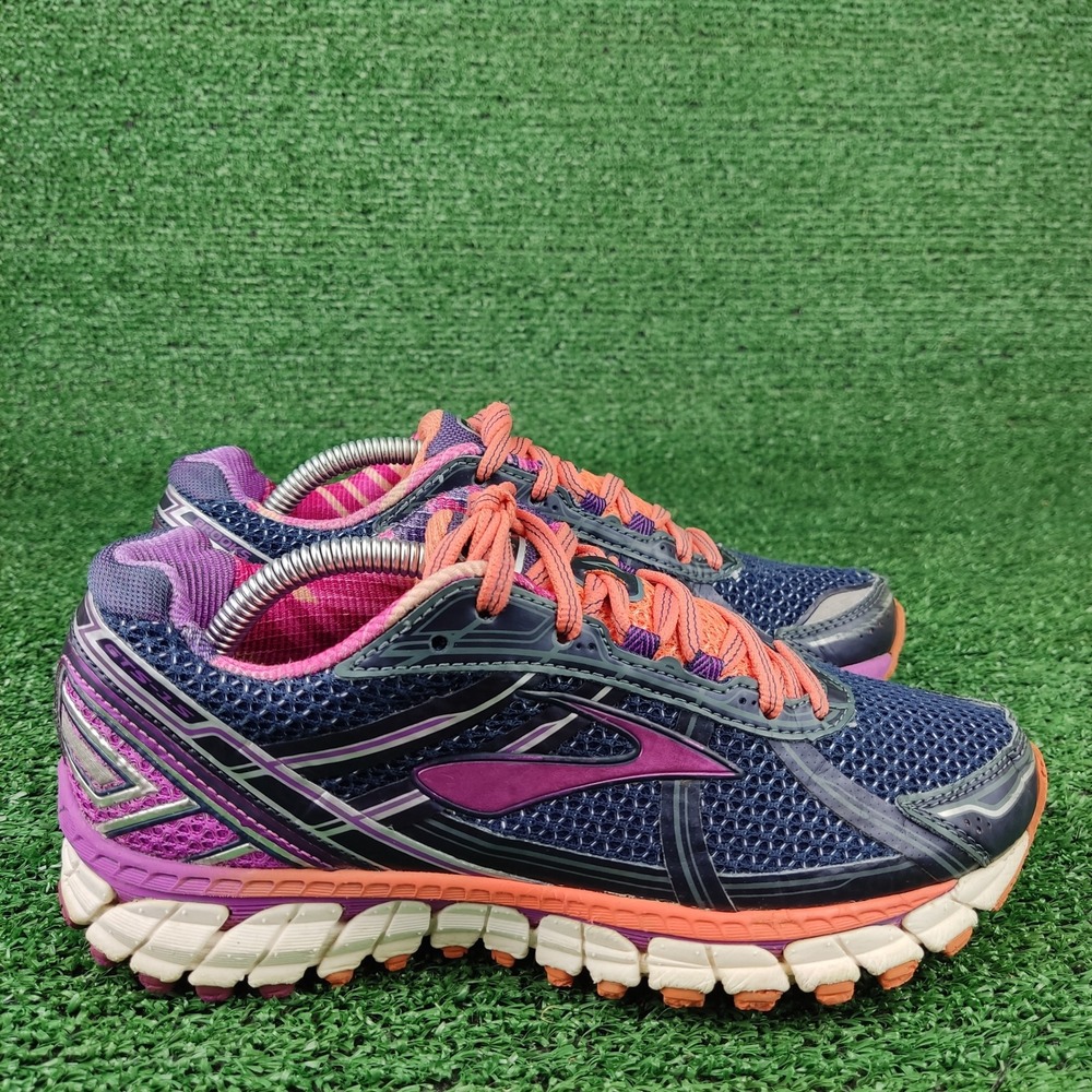 Brooks Sneakers Womens 6.5 Navy Adrenaline GTS 15 Running Shoes‎ Athletic Mesh